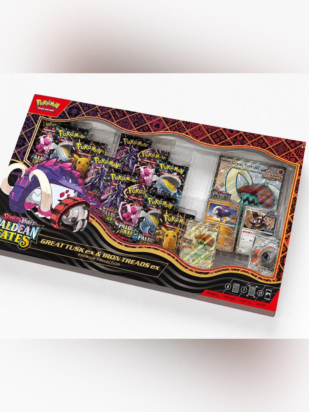 Pokémon TCG Great Tusk ex & Iron Treads ex Premium Collection - Multicolor